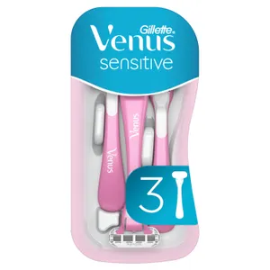 Vienkartiniai skustuvai Venus Sensitive, 3 vnt