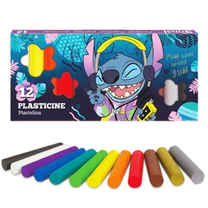 Plastilinas  STITCH, 12 spalvų