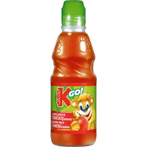 Morkų, obuolių, bananų, braškių nektaras KUBUŠ GO, 32 %, 0,3 l