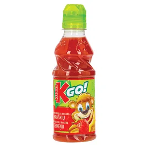 Morkų, obuolių, bananų, braškių nektaras KUBUŠ GO, 32 %, 0,3 l