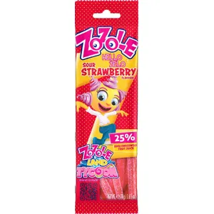 ZOZOLE STRAWBERRY juostiniai rūgštūs guminukai 75 g