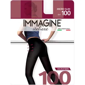 Moteriškos pėdkelnės IMMAGINE SLIM 2 NERO, 100 DEN