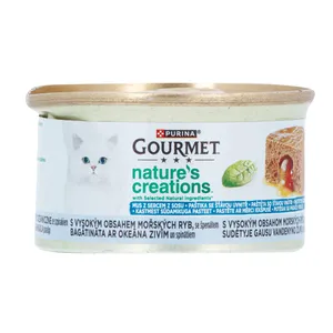 Vandenyno žuvis su špinatais GOURMET NATURE?S CREATIONS GRAVY HEART, 85 g