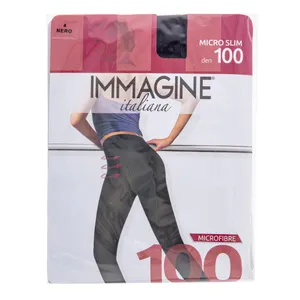 Moteriškos pėdkelnės IMMAGINE SLIM 4 NERO, 100 DEN