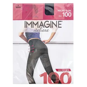 Moteriškos pėdkelnės IMMAGINE SLIM 5 NERO, 100 DEN