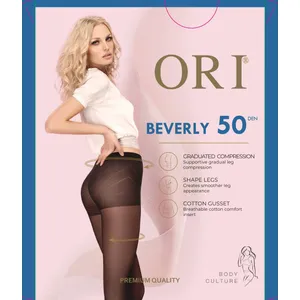 Moteriškos pėdkelnės ORI BEVERLY NERO 2, 50 DEN