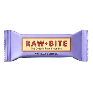 Ekologiškas batonėlis su vanile ir uogomis RAW BITE, 50 g