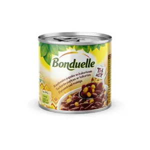 Raudonos pupelės BONDUELLE su kukurūzais padaže, 492 g