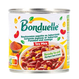 Raudonos pupelės su kukurūzais padaže BONDUELLE, 492 g