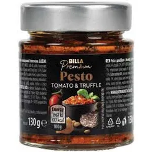 Pesto padažas su pomidorais ir trumais BILLA PREMIUM, 130 g