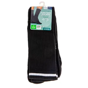 VIVESS sportinės kojinės, juodos, dydis 43-46, 2 poros