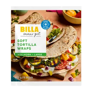 Viso grūdo tortilijos, BILLA IMMER GUT, 372 g