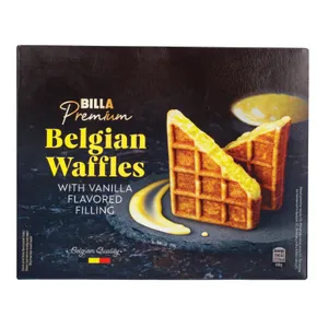 Šaldyti belgiški įvarių skonių vafliai BILLA PREMIUM, 4x80 g