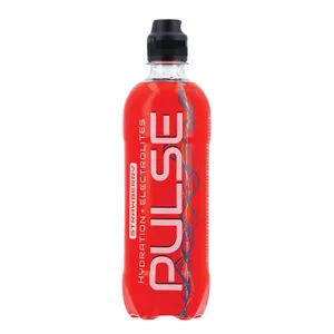 Negazuotas braškių skonio gaivusis gėrimas PULSE, 0,5 l