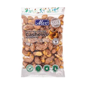 Kepinti, sūdyti anakardžių riešutai su luobele ALVO, 150 g