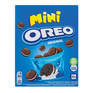Kakaviniai sausainiai su vanilės skonio įdaru OREO, 160 g