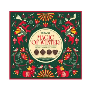 Saldainių rinkinys PERGALĖ MAGIC OF WINTER DARK CLASSIC, 114 g