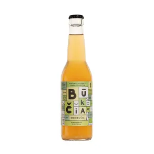 Ekologiška kombucha su kadagiais ir citrina BŪKČIA, 330 ml