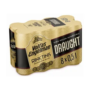 Alus V.E. RINKTINIS DRAFT (5,2%), 8 x 500 ml