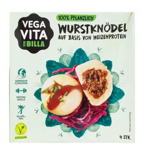 Veganiški kukuliai su augalinės kilmės dešrelių įdaru VEGAVITA, 400 g