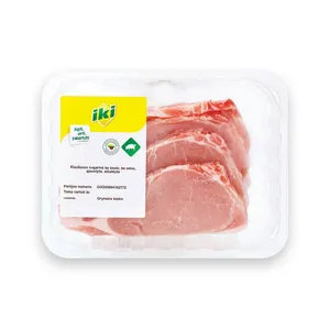 IKI KIAULIENOS NUGARINĖ BE KAULO BE ODOS/SU LAŠINIAIS  360G
