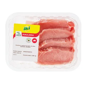 IKI kiaulienos nugarinė be kaulo, be odos, su lašiniais 360g