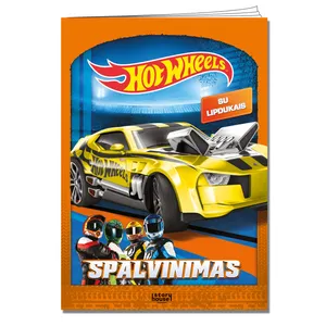 Knyga HOT WHEELS SPALVINIMAS SU LIPDUKAIS