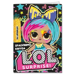L.O.L. SURPRISE. spalvinimo knyga su lipdukais