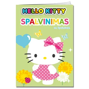 Knyga HELLO KITTY.SPALVINIMAS SU LIPDUKAIS
