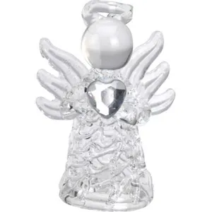 Stiklinis angelas su širdimi 45mm