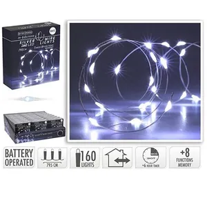 Šviečianti girlianda 160 Led, balta