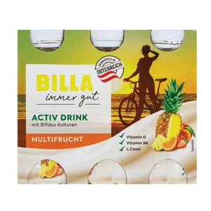 Probiotinis jogurtinis gėrimas BILLA ACTIV, 6 x 100 g