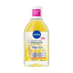 Skaistinamasis micelinis vanduo su 5% serumo NIVEA SKIN GLOW, 400 ml