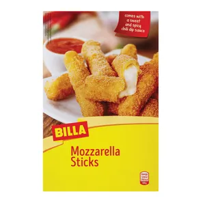 Šaldytos mocarelos sūrio lazdelės džiūvesėliuose BILLA, 250 g