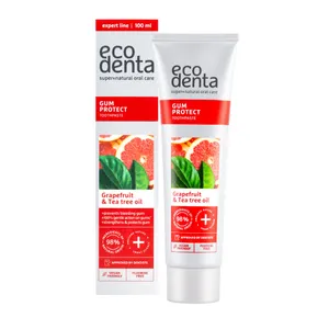 Dantų pasta sauganti dantenas su arbatmedžio aliejumi ECODENTA, 100 ml