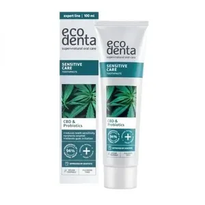 Dantų pasta ECODENTA su cbd ir probiotikais, 100 ml