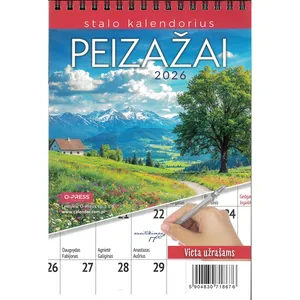 Kalendorius 2026 STALO PEIZAŽAI