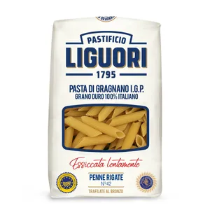 LIGUORI kietagrūdžiai itališki makaronai Penne rigate (vamzdeliai), 500 g
