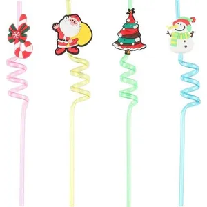 Kalėdiniai šiaudeliai WINTERIA, 4 vnt