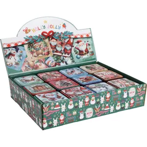 Kalėdinė skardinė dėžutė 77x64