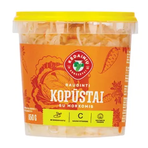 Rauginti kopūstai su morkomis, KKF, 650 g