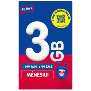 Pildyk pakuotė 3 GB