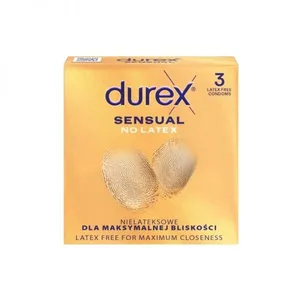 Prezervatyvai DUREX SENSUAL NO LATEX, 3 vnt