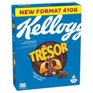 KELLOGG'S Tresor Milk Choco dribsniai, 410 g