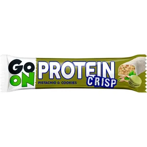 Proteininis batonėlis GO ON CRISP PISTACIO&COOKIES, 45 g