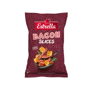 Traškus kvietinis užkandis šoninės skonio ESTRELLA BACON SLICES, 110 g
