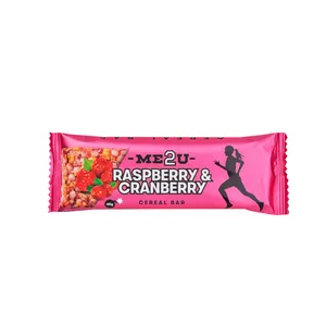 Javainių batonėlis ME2U RASPBERRY & CRANBERRY, 45 g