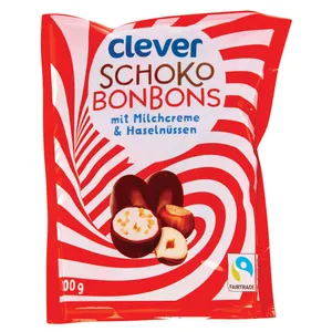 Saldainiai CLEVER SCHOKO BONBONS, 200 g