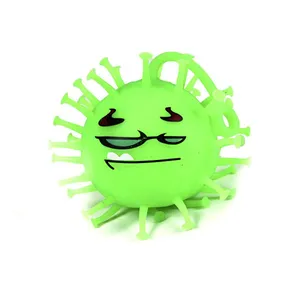 Minkštas antistresinis kamuoliukas SQUEEZE BALL VIRUS 7,7 cm