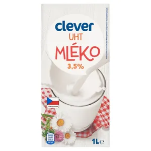 Uat pienas CLEVER, 3,5% rieb., 1 l